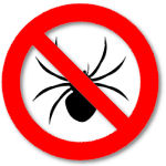 'NoFollow' sign showing crossed-out spider